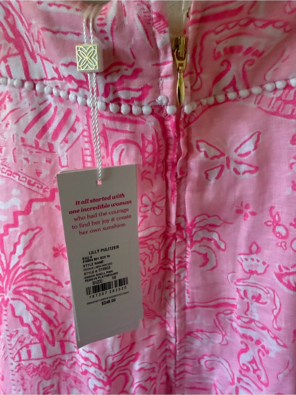 Lilly Pulitzer Penny’s Playground flowy pink printed maxi dress. NWT - Picture 4 of 6
